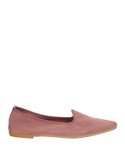 Foglietti Woman Loafers Pastel Pink Size 6 Soft Leather