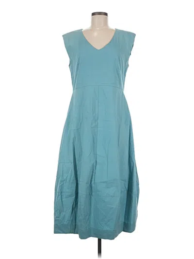 Pre-owned Foil Casual Dress In Teal