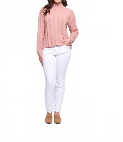 Foil Feeling Connected Sweater In Pink