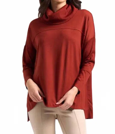 Foil Love Your Moves Sweater In Intense Rust In Pink