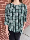 Foil Ramp It Up Top In Adder Girl In Multi