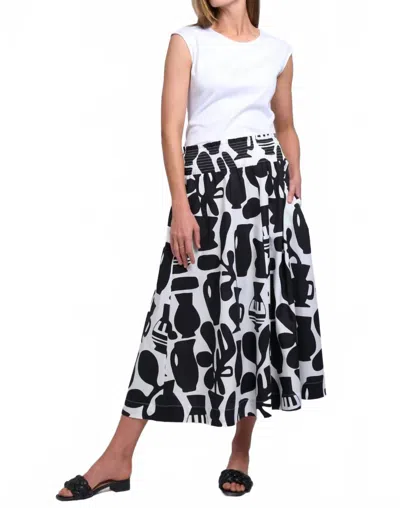 Foil Skirted Ahead Skirt In Chalice In Black