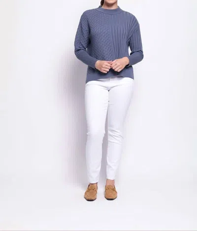 Foil Slice Of Heaven Sweater In Airforce Blue
