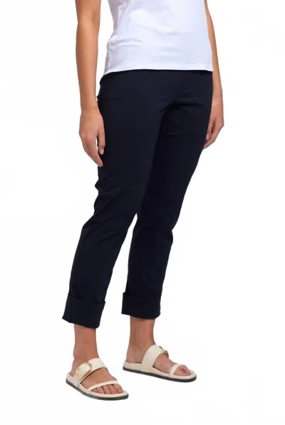 Foil Sweet Duet 7/8 Trouser Pant In True Navy In Blue