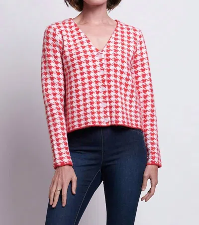Foil Unleashed Cardigan In Checkered In Multi