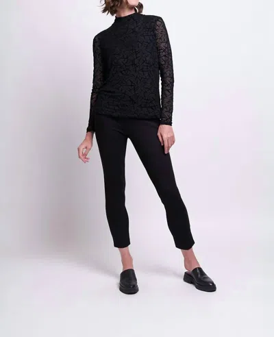 Foil Velvet Underground Top In Black Matchsticks