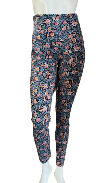 Foil Women's Print Skinny Pants In Black Multi