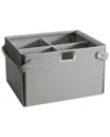 Folden Lane Rectangle Small Dove Storage Basket In Gray