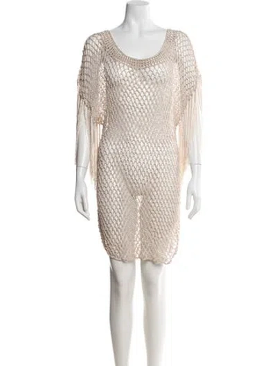 Pre-owned Foley + Corinna Lace Pattern Cover-up In Neutral