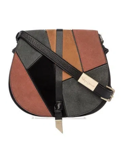 Pre-owned Foley + Corinna Leather Crossbody Bag In Black