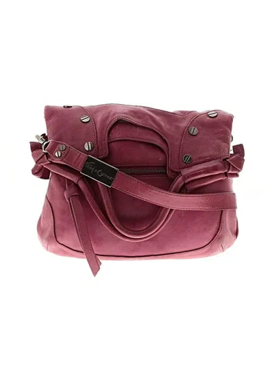 Pre-owned Foley + Corinna Leather Crossbody Bag In Burgundy