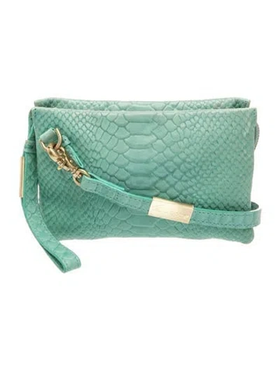 Pre-owned Foley + Corinna Leather Crossbody Bag In Green