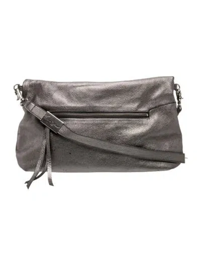 Pre-owned Foley + Corinna Leather Crossbody Bag In Grey