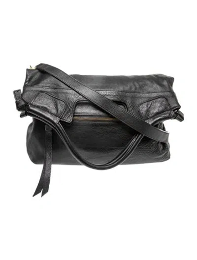 Pre-owned Foley + Corinna Leather Shoulder Bag In Black