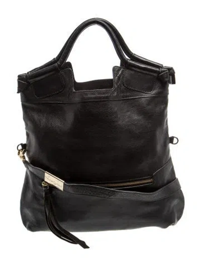 Pre-owned Foley + Corinna Leather Shoulder Bag In Black