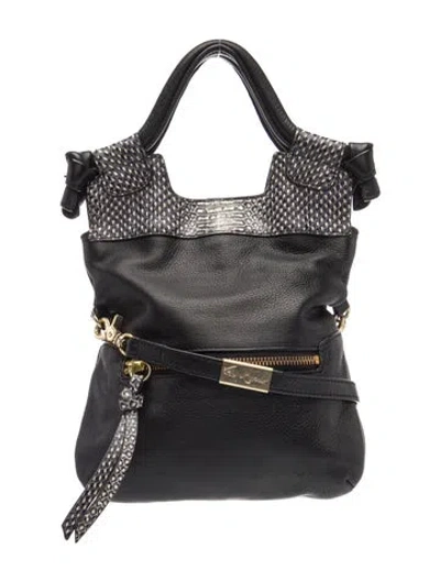 Pre-owned Foley + Corinna Leather Shoulder Bag In Black