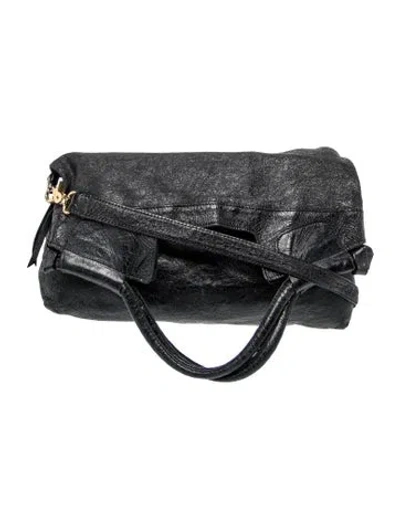 Pre-owned Foley + Corinna Leather Top Handle Bag In Black