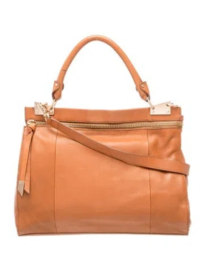 Pre-owned Foley + Corinna Leather Top Handle Bag In Brown