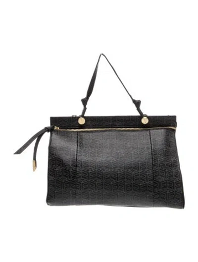 Pre-owned Foley + Corinna Leather Top Handle Bag In Gray