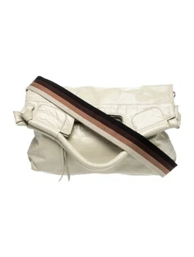 Pre-owned Foley + Corinna Leather Top Handle Bag In Neutrals