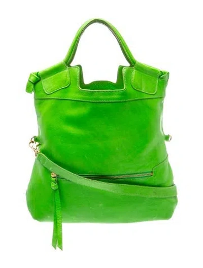 Pre-owned Foley + Corinna Leather Tote In Green