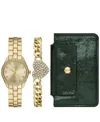 Folio Women's Quartz Three-hand Gold Alloy Watch Set, 32mm In Gold