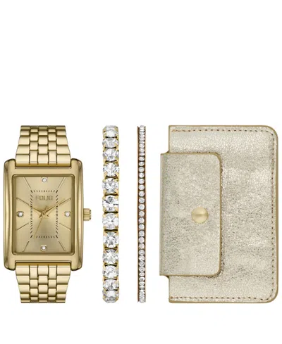 Folio Women's Quartz Three-hand Gold Alloy Watch Set, 36mm