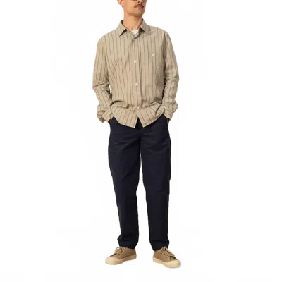 Folk Assembly Straight Pants In Navy In Blue