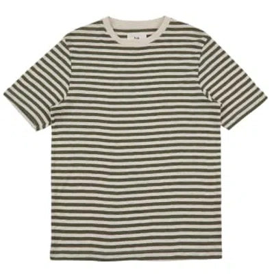 Folk Classic Stripe T-shirt In Green