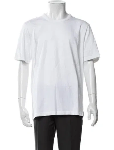 Pre-owned Folk Graphic Print Crew Neck T-shirt In White