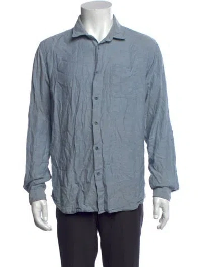 Pre-owned Folk Long Sleeve Shirt In Blue