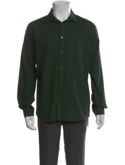 Pre-owned Folk Long Sleeve Shirt In Green