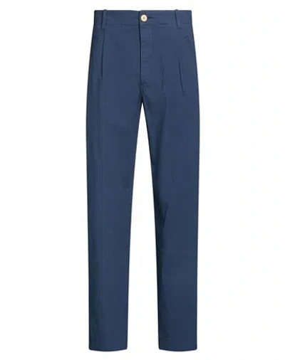 Folk Man Pants Blue Size 2 Cotton, Elastane