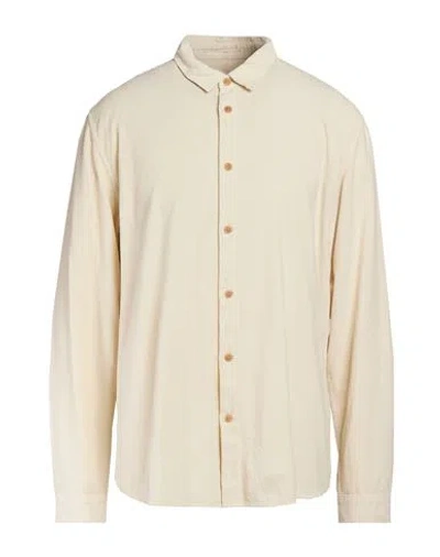 Folk Man Shirt Ivory Size 2 Cotton In White