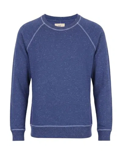 Folk Man Sweatshirt Blue Size 2 Cotton, Viscose, Elastane