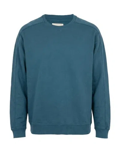 Folk Man Sweatshirt Deep Teal Size 3 Cotton In Green