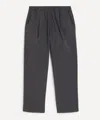 Folk Mens Cotton Drawcord Loose Trousers In Black