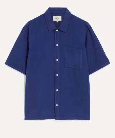 Folk Mens Gabe Short Sleeve Shirt In Blue