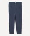 Folk Mens Navy Mini Stripe Assembly Trousers In Blue
