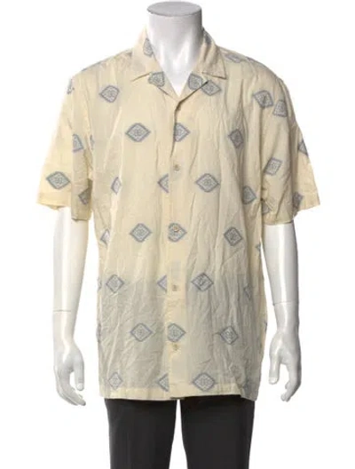 Pre-owned Folk Printed Short Sleeve Shirt In Neutral
