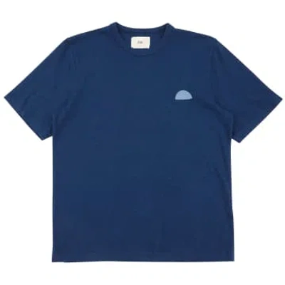 Folk Slub T-shirt In Blue