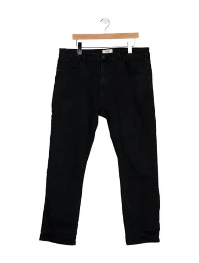 Pre-owned Folk Straight-leg Jeans In Black