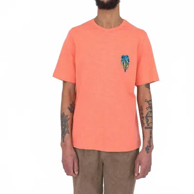 Folk Tom Hammick Slub Embroidered Tee In Pink