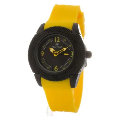 Folli Follie Yellow Silicone Watch