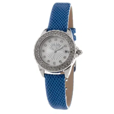 Folli Follie Leather Women's Watch In Blue