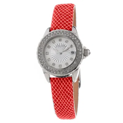 Folli Follie Leather Women's Watch In Red