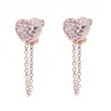 Folli Follie Pink Stainless Steel Earrings In Multi