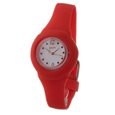 Folli Follie Silicone Women's Watch In Red