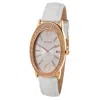Folli Follie White Leather Watch In White
