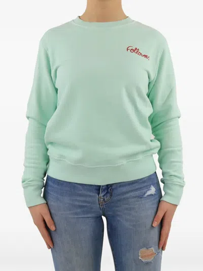 Follovers Crew-neck Sweatshirt In Green